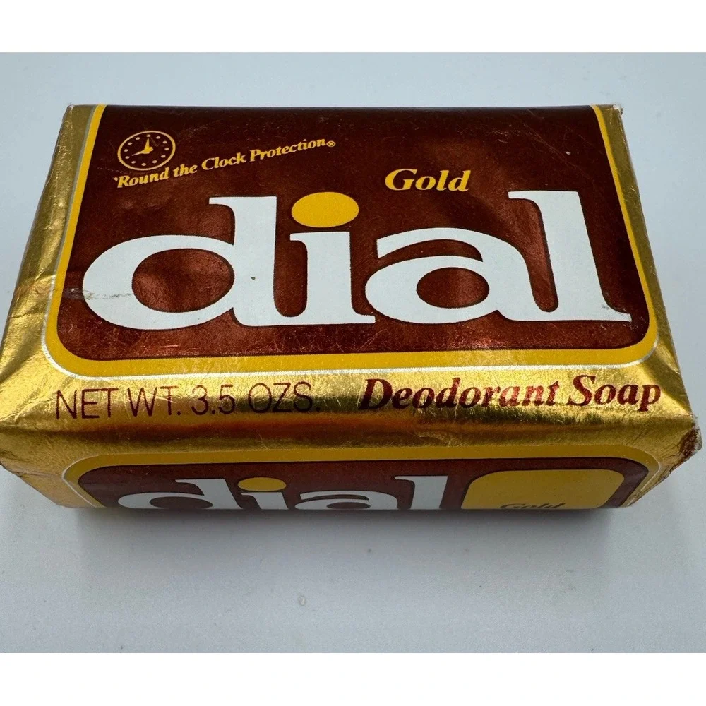 VTG Dial Gold Bar Soap 3.5 oz Sealed New Deodorant Gold Bath Soap‎ Prop
